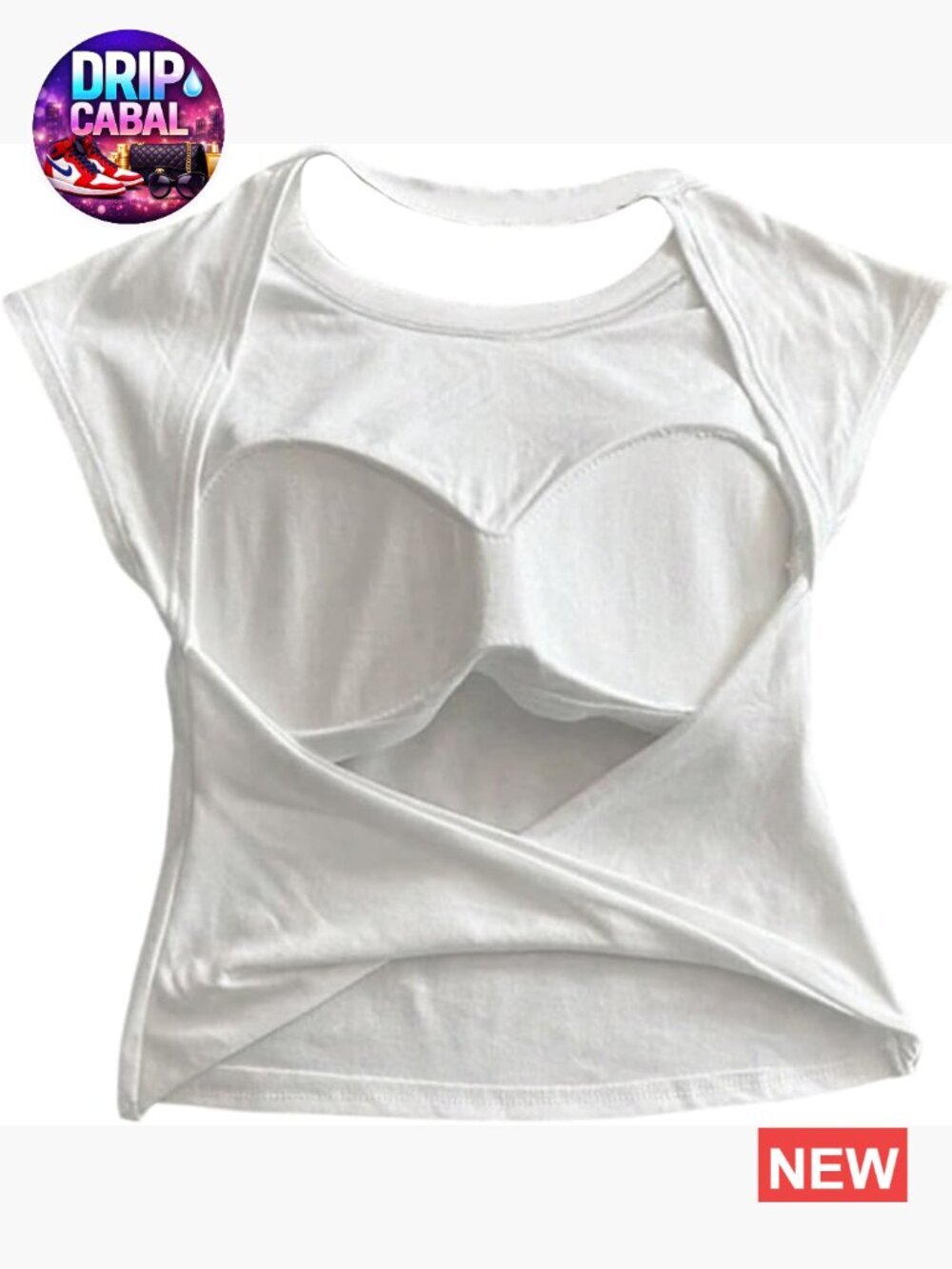 Twist Back Tank Top with Built in Bra Sleeveless Crop Top